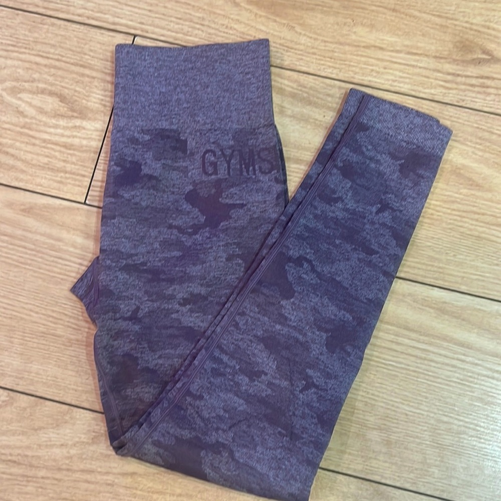 Gymshark Camo Seamless Leggings in Purple
